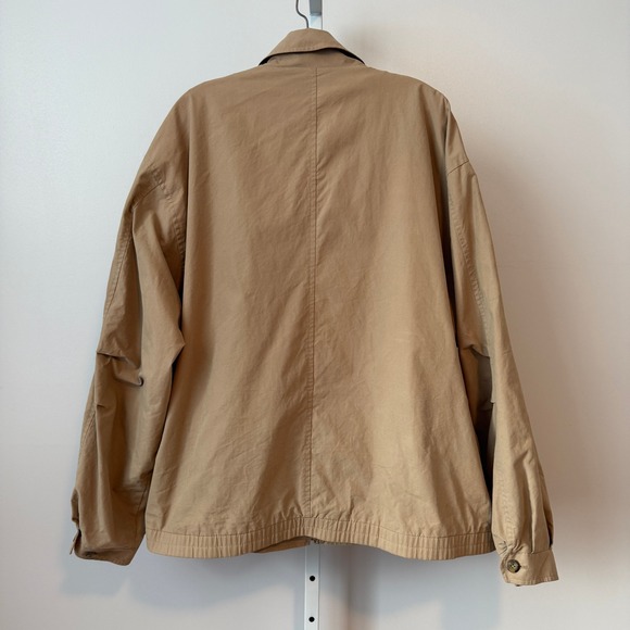 London Fog Mens Tan Harrington Jacket zip Khaki Outerwear sz XL - Picture 5 of 7